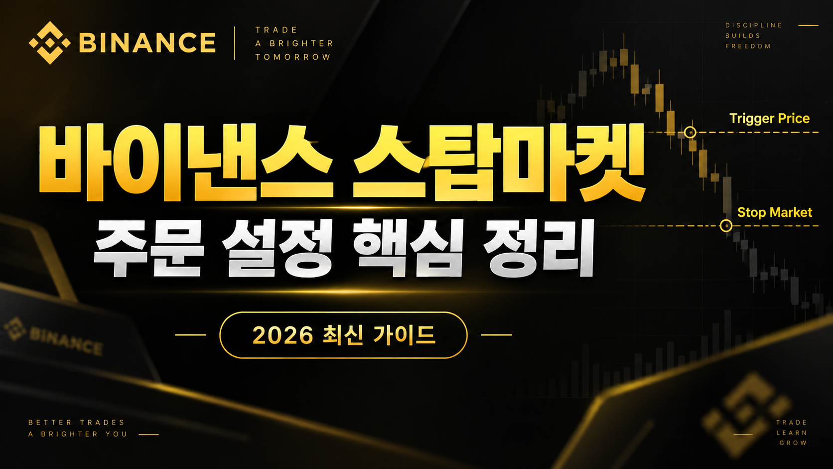 바이낸스 스탑마켓 설정 방법 2026 Stop Price Conditional Order 손절 가이드